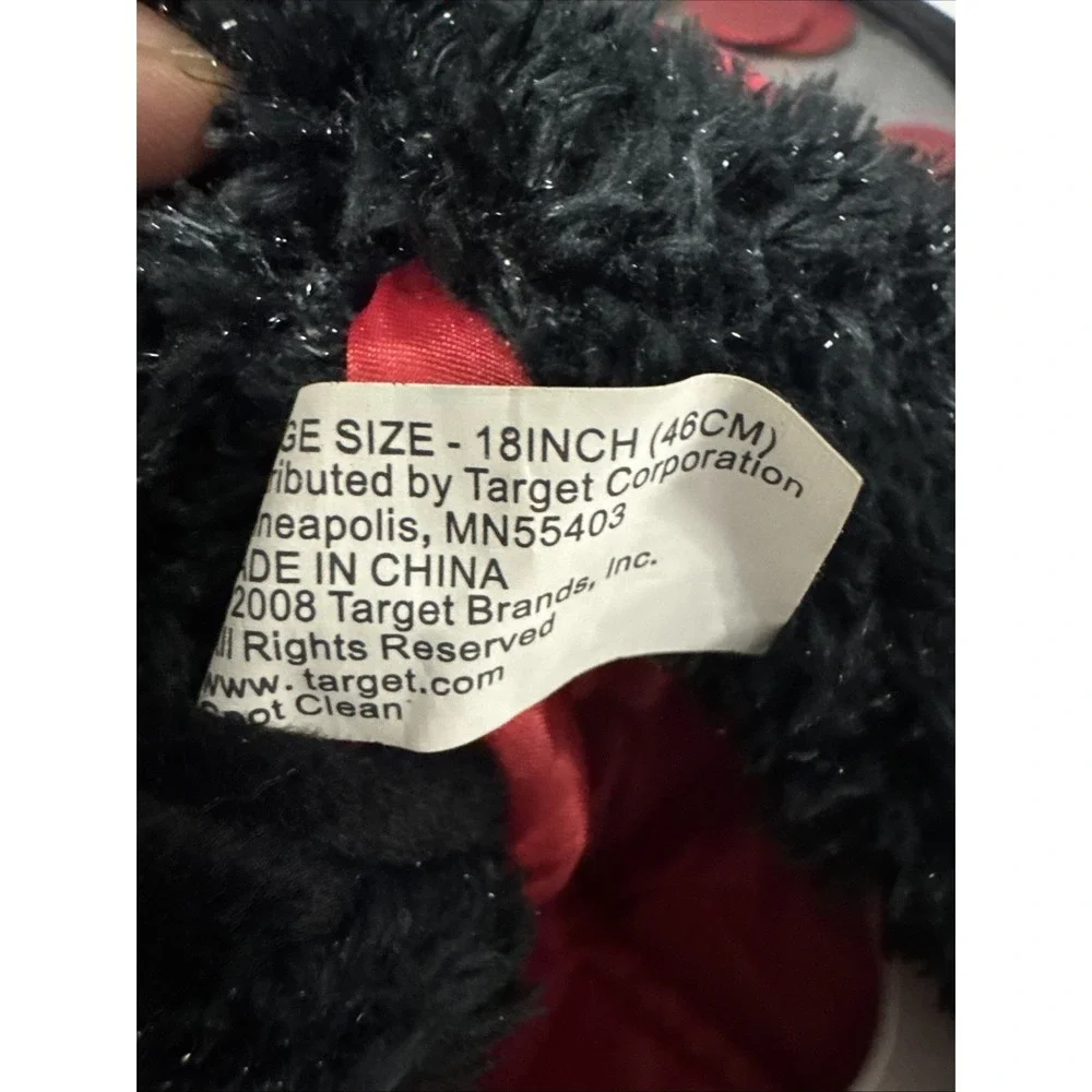 Target Collection Ladybug Black Red Costume Dog‎ Size L Large EUC